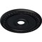 Ekena Millwork Wreath Ceiling Medallion (Fits Canopies up to 6"), 21 1/8"OD x 3 5/8"ID x 7/8"P, Steel Gray CM21WRSGS - alternate 4